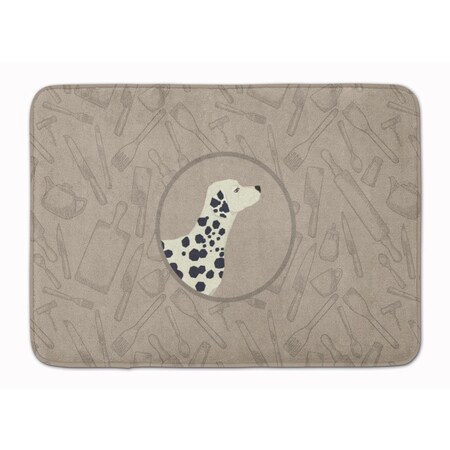 Carolines Treasures Dalmatian in the Kitchen Machine Washable Memory Foam Mat CK2181RUG